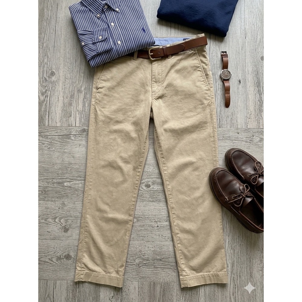 Polo Ralph Lauren Chino Pants Men's 31x30 Tan Preppy Classic Stretch Fit